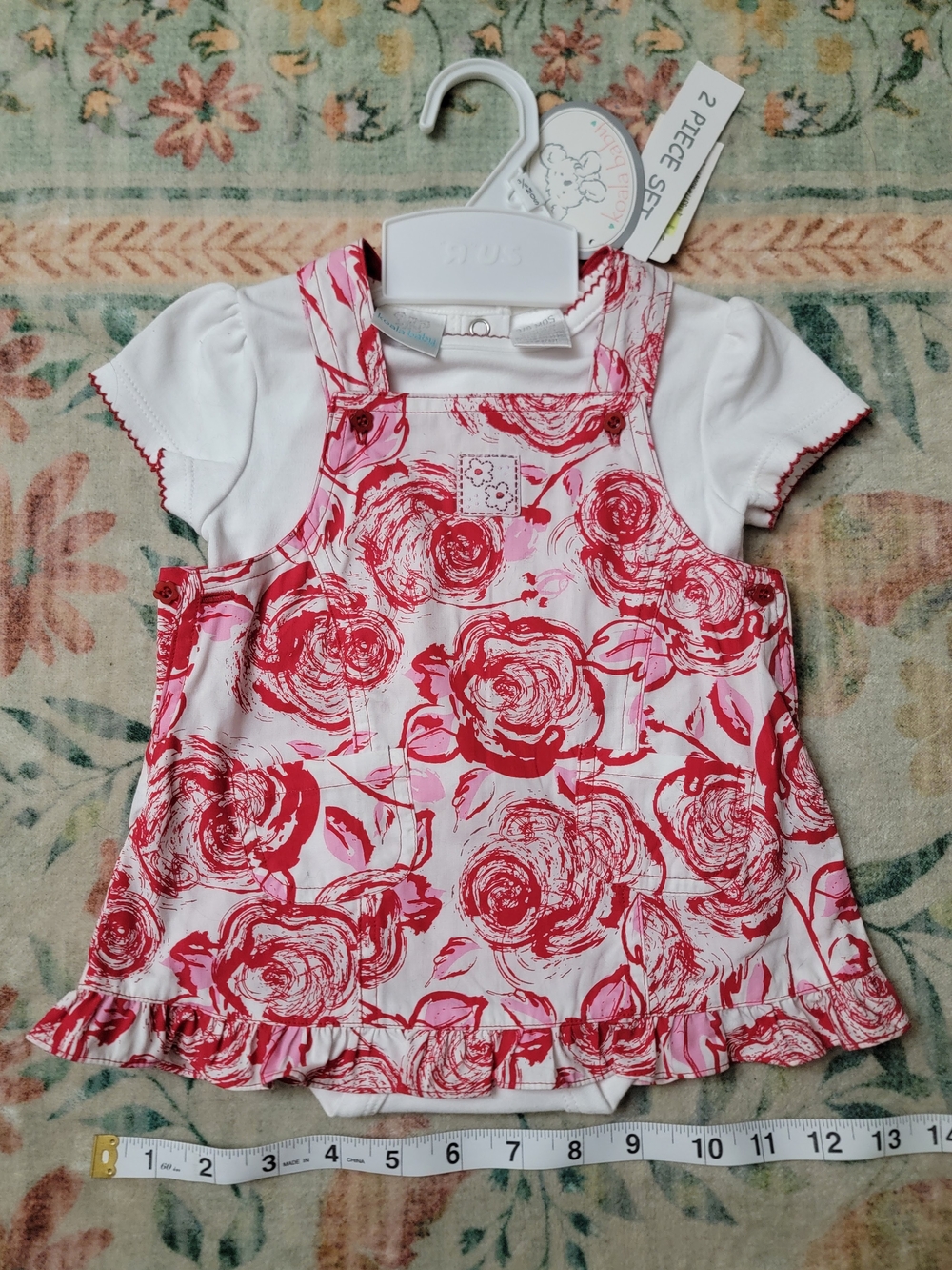 Y2K Koala Baby Dress Set 3-6m